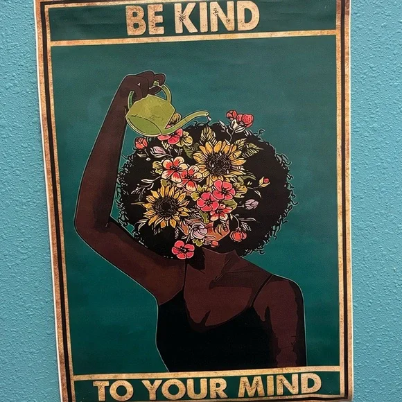 Floral Art Print - Be Kind to Your Mind - Picture 5 of 6